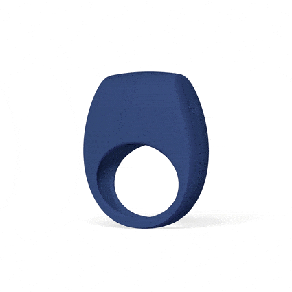 Anillo vibrador de alta gama azul para el pene