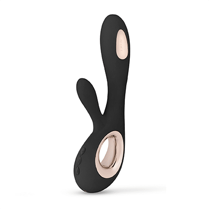 Soraya Wave de LELO vibrador rabbit con movimiento ondulante para estimulación dual Soraya Wave vibrador rabbit de LELO con estimulación interna y clitoriana