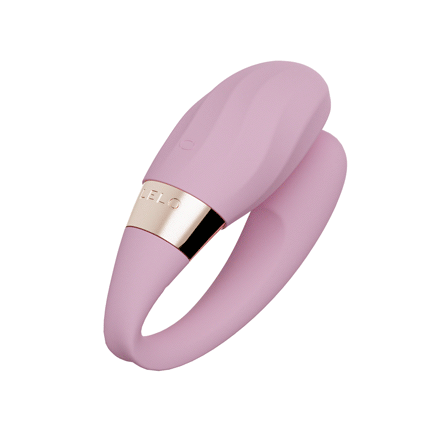 Vibrador con textura para parejas TIANI Twist de LELO en silicona suave color rosa