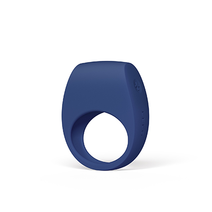 Anillo vibrador LELO TOR 3 en color azul con diseño compacto y formato discreto pensado para viajar